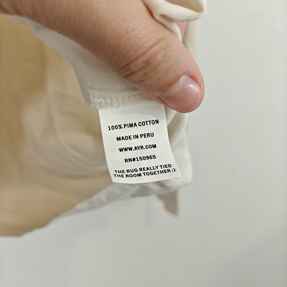 AYR Maggie Cowels Long Sleeve Breakfast Tee "I'll Sleep When I'm Dead" Cotton XS - Picture 11 of 16